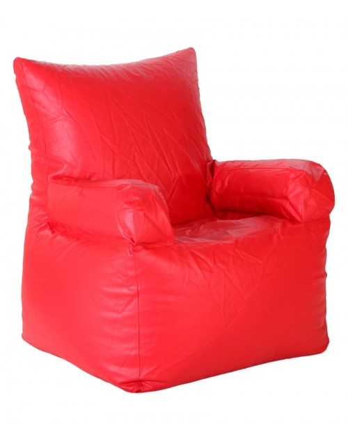 Nudge Arm Bean Bag Sofa Chair Red